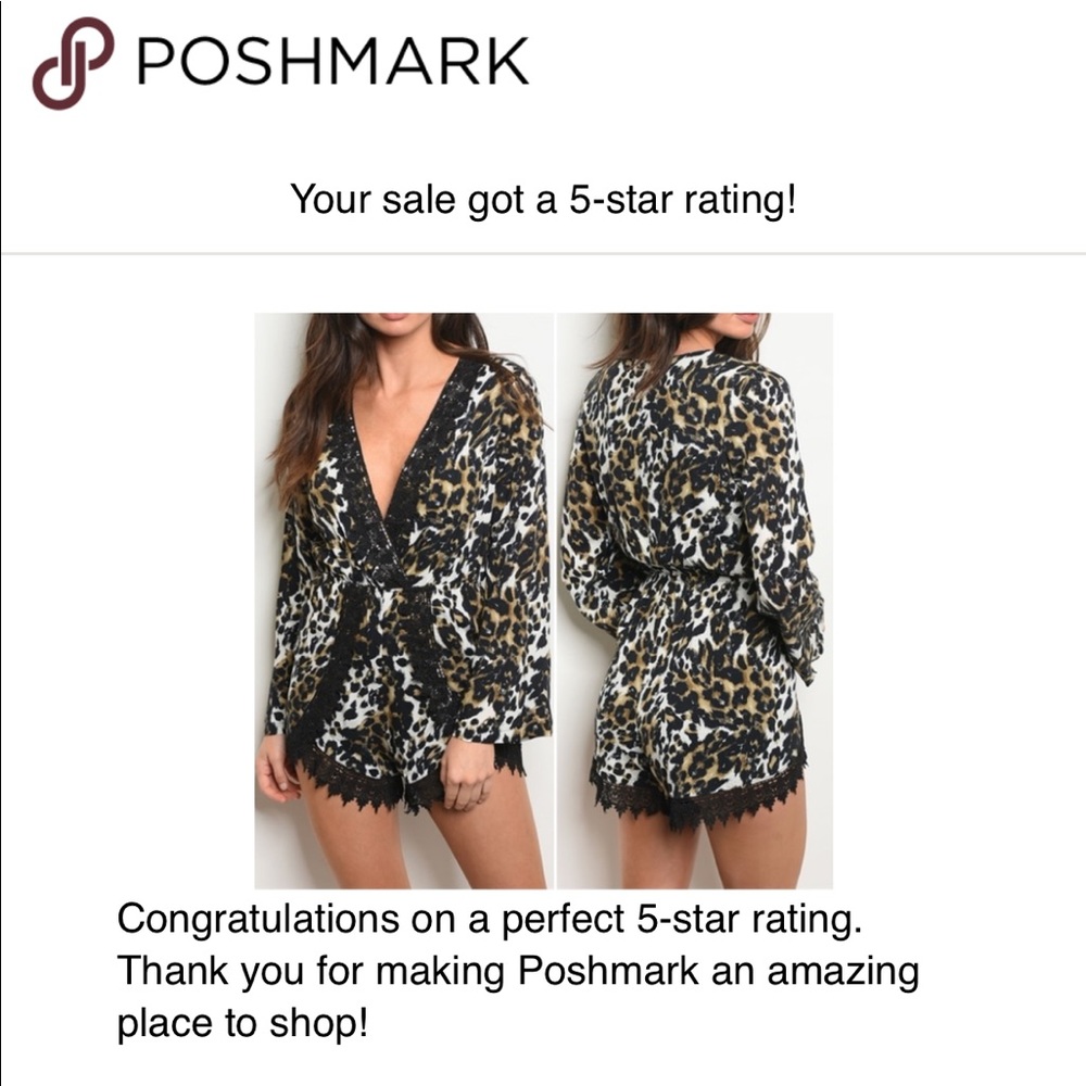 SEXY & FLIRTY LEOPARD PRINT LACE DETAIL ROMPER - Picture 8 of 8